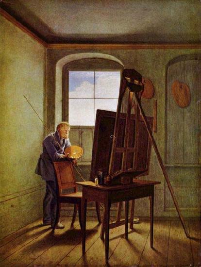 Georg Friedrich Kersting Caspar David Friedrich in his Studio China oil painting art